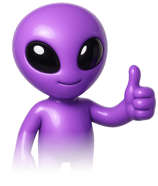 Thumbs up alien